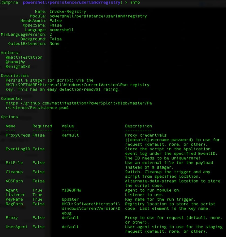 Registry AutoRun (attack scenario)