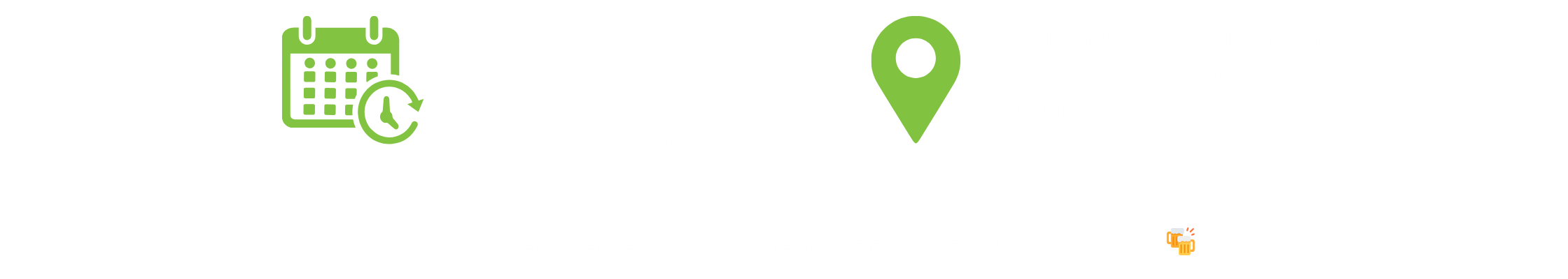 Landing Page info for TR Happy Hour